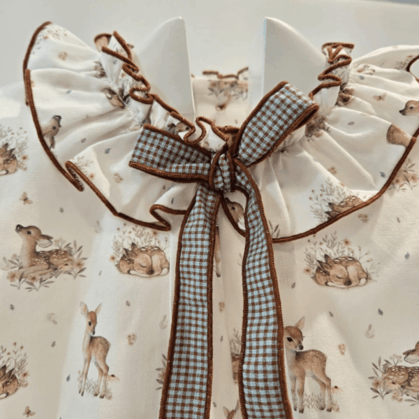Conjunto braga vichy blusa bambis bichitos Martinica invierno 26