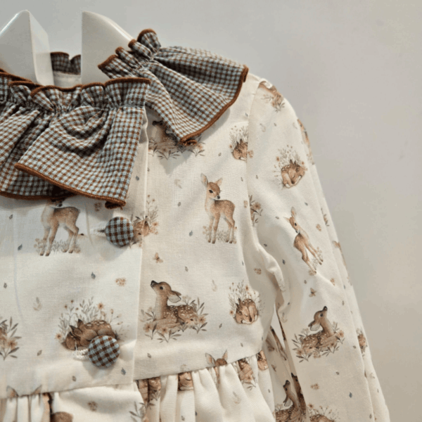 Conjunto braga vichy blusa bambis bichitos Martinica invierno 26