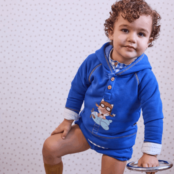 Conjunto felpa niño children chocolate La Martinica invierno 26