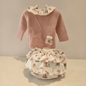 Conjunto jersey braguita rosa empolvado teddy Pangasa invierno