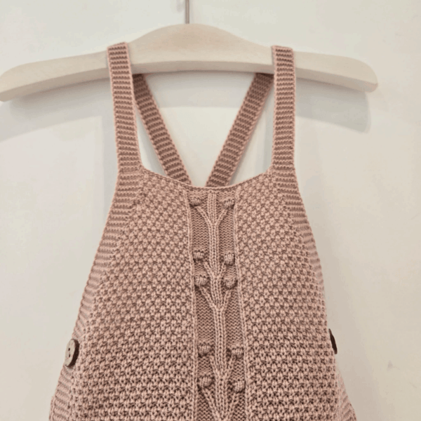 Conjunto niña blusa y pelele floral Pangasa invierno