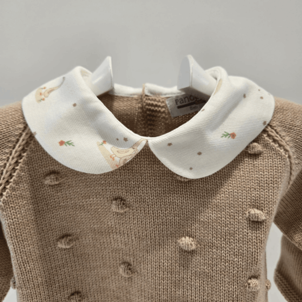 Conjunto ranita ocas y flores arena Pangasa invierno