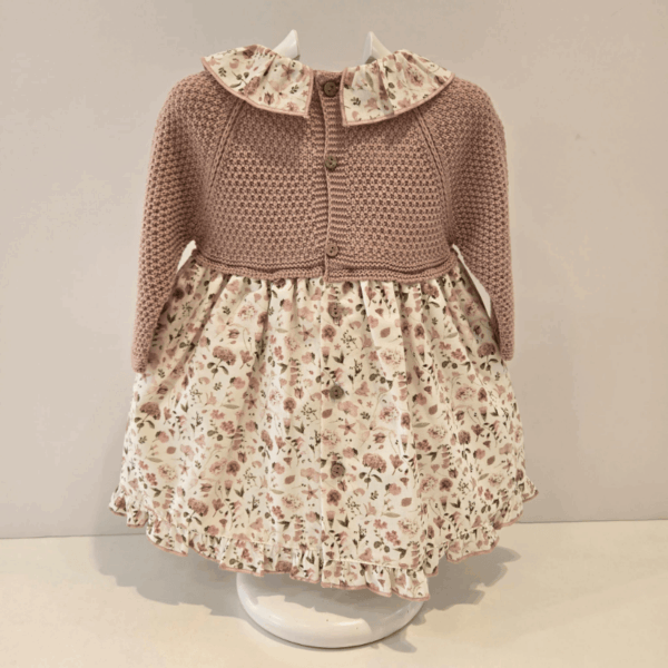 Vestido punto tela cuello volante Pangasa invierno