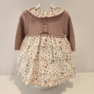 Vestido punto tela cuello volante Pangasa invierno