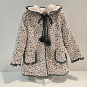 Abrigo guateado flores Petit & Flower La Martinica invierno 25/26