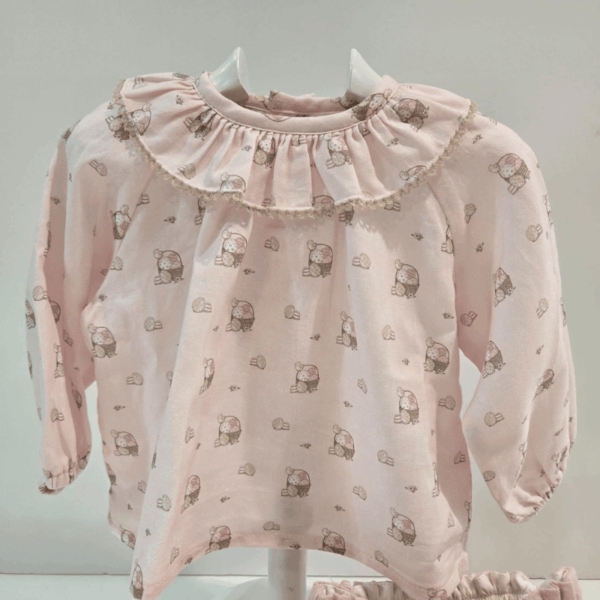 Blusa braga niña colección Pascua Paz Rodríguez invierno