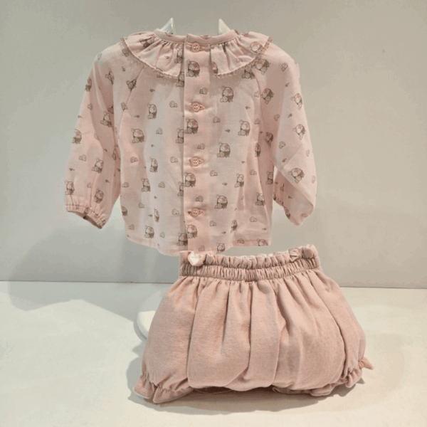 Blusa braga niña colección Pascua Paz Rodríguez invierno