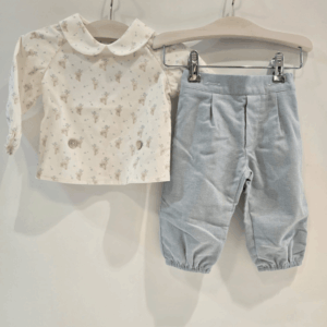 Blusa micro-pana pantalón franela Koala Paz Rodríguez invierno