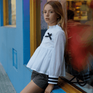 Conjunto blusón short Casandra Noma Fernández invierno 2026