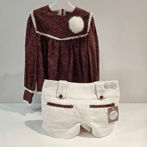 Conjunto blusón short Penélope Noma Fernández invierno 25/26