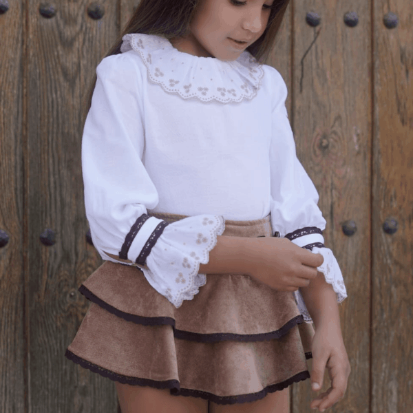Conjunto camisa falda/short Noma Fernández invierno 26