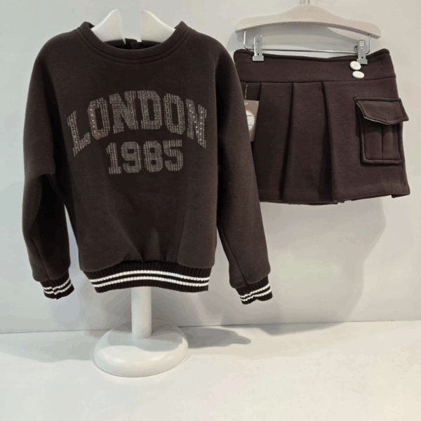 Conjunto falda short felpa diana de Noma Fernández invierno