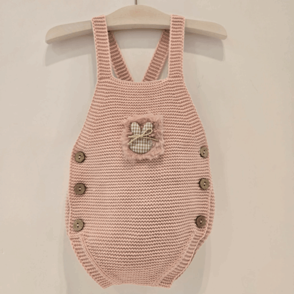 Conjunto peto rosa camisa estampada bambi Pangasa invierno