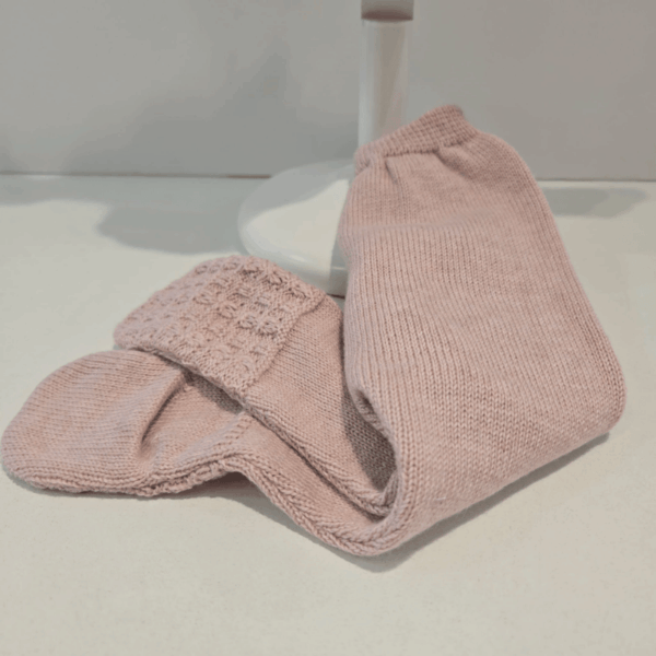 Conjunto rosa jersey y polaina puntillas Paz Rodríguez invierno