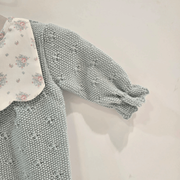 Pelele punto con babero niña semilla Paz Rodríguez invierno