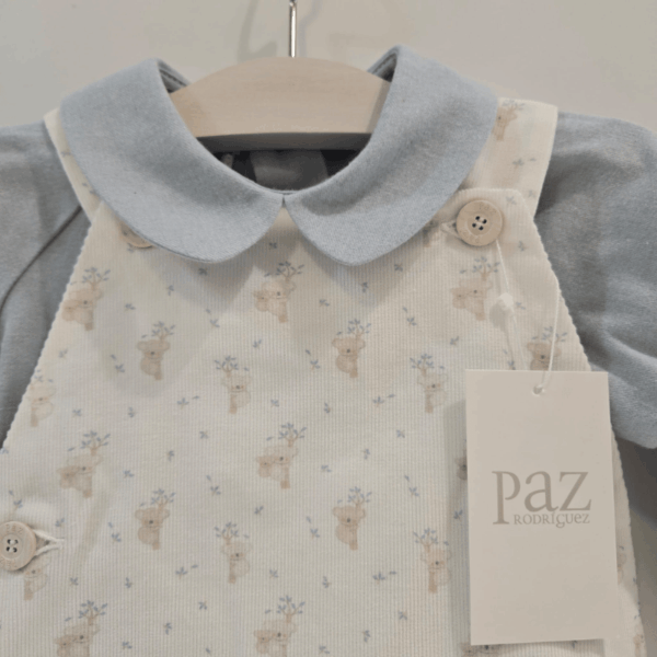 Peto corto micro-pana blusa franela Paz Rodríguez invierno