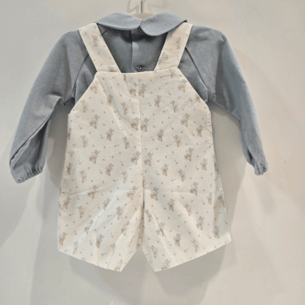 Peto corto micro-pana blusa franela Paz Rodríguez invierno