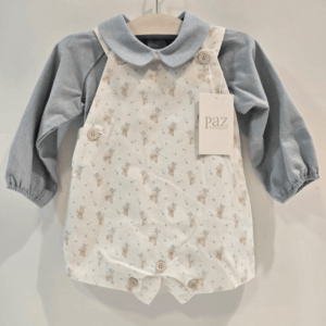 Peto corto micro-pana blusa franela Paz Rodríguez invierno