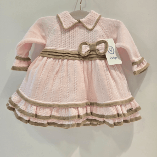 Vestido con braguita rosa camel Rahigo otoño invierno