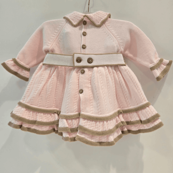 Vestido con braguita rosa camel Rahigo otoño invierno