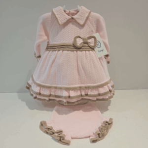 Vestido con braguita rosa camel Rahigo otoño invierno