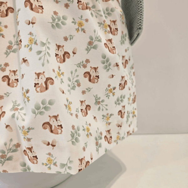 Vestido verde cuerpo punto bambi Pangasa otoño invierno - Imagen 4