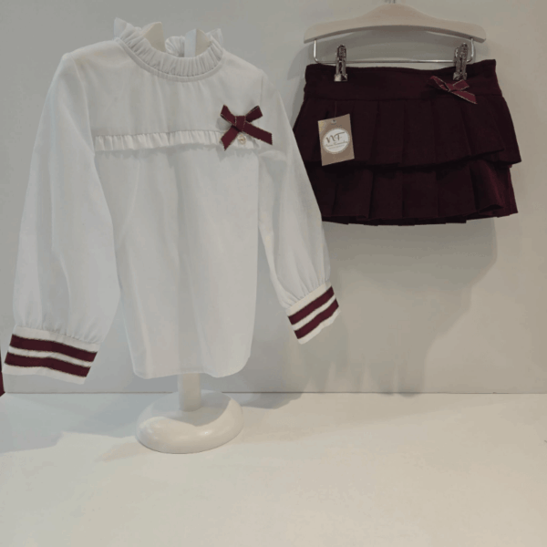 Conjunto blusa falda short Cris Noma Fernández invierno 26 - Imagen 5