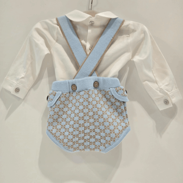 Conjunto niño 3 piezas Rahigo Caña y azul otoño invierno 25/26