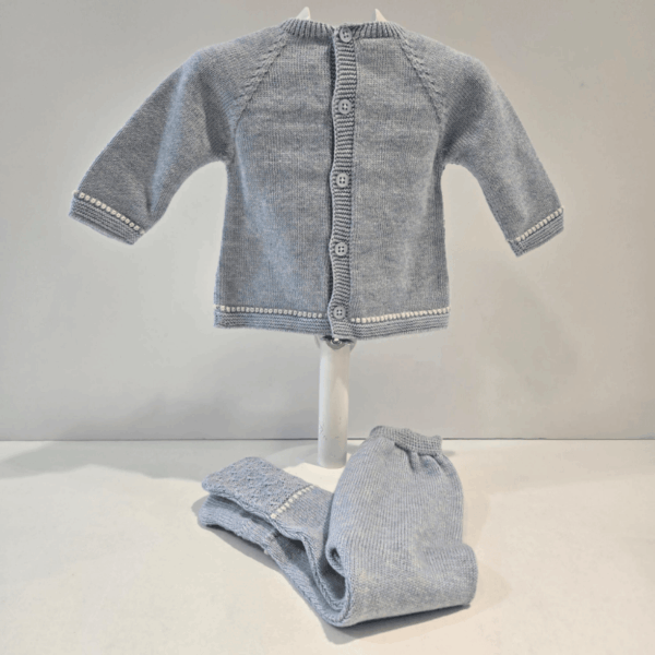 Conjunto niño jubón y polaina azul Paz Rodríguez invierno