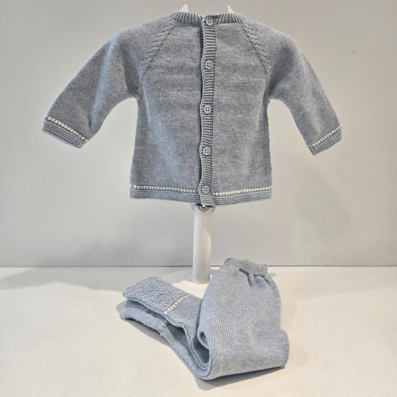 Conjunto niño jubón y polaina azul Paz Rodríguez invierno