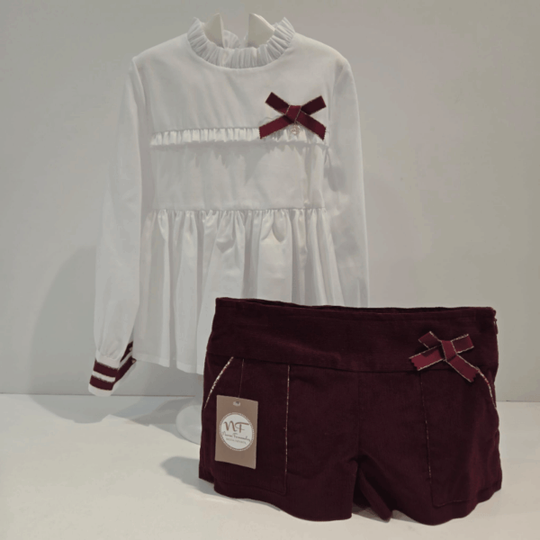 Conjunto short mas blusón Cris de Noma Fernández invierno 26