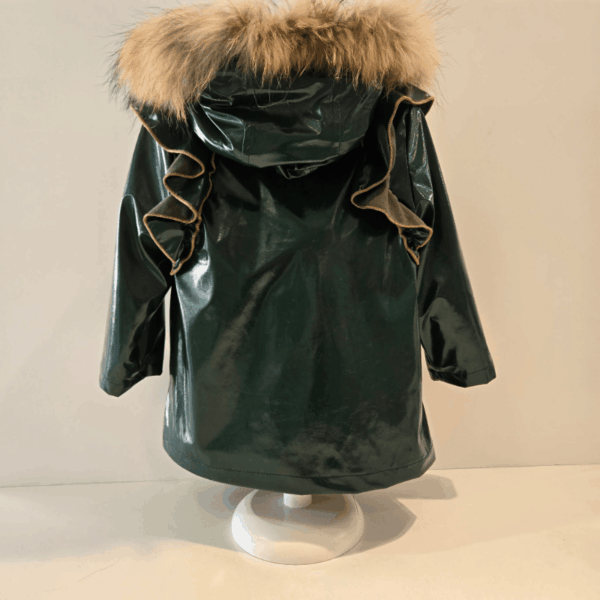 Parka capucha verde botella pelo natural Martinica 2025/26