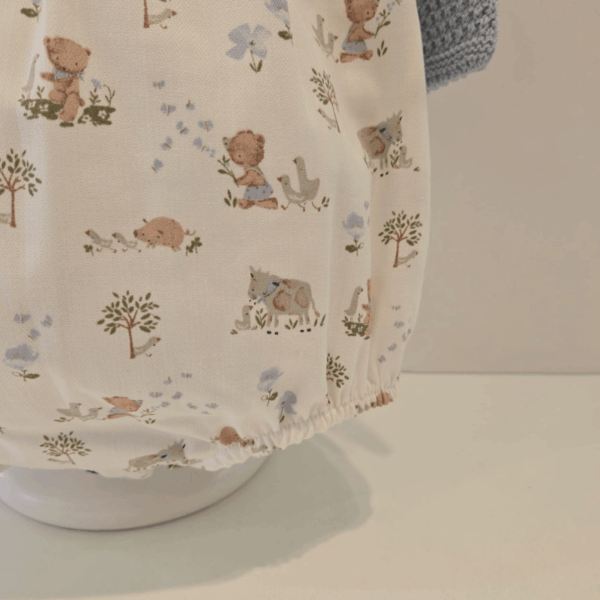 Pelele cuerpo punto azul falda animalitos Pangasa invierno