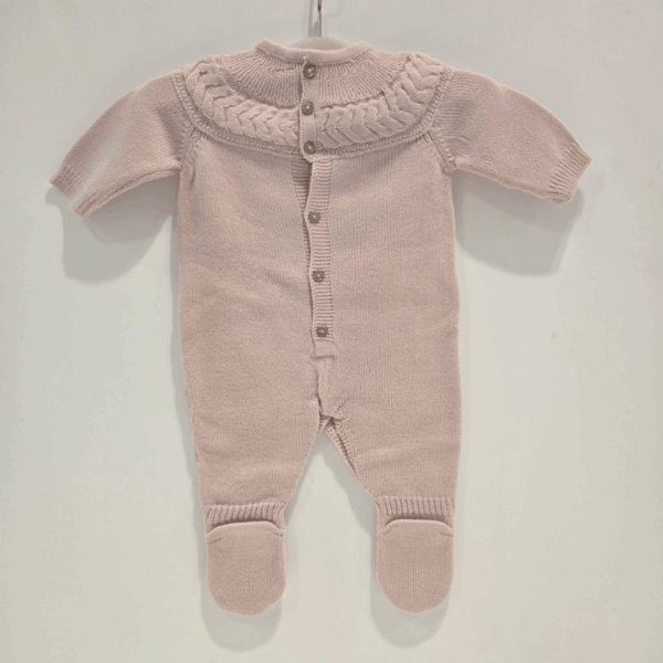 Pelele trenzado niño azul niña rosa Martin Aranda otoño invierno