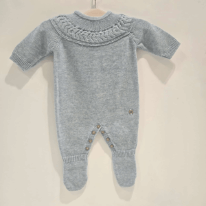 Pelele trenzado niño azul niña rosa Martin Aranda otoño invierno