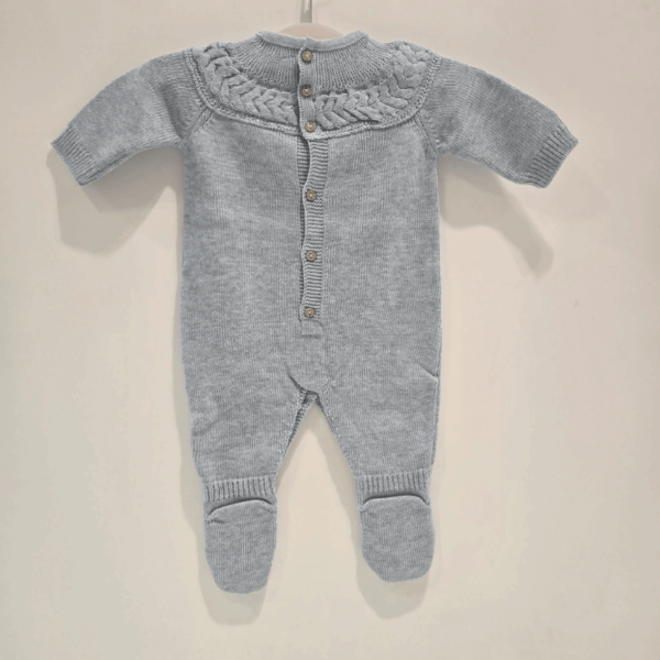 Pelele trenzado niño azul niña rosa Martin Aranda otoño invierno