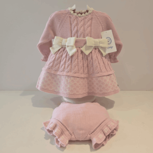 Vestido con pololo rosa y caña Rahigo otoño invierno 26