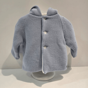 Chaquetón niño azul colección erizos de Paz Rodríguez invierno