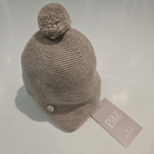 Gorro lazada pony algodón cachemir Paz Rodríguez invierno