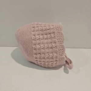 Gorro rosa palo avena colección Pascua Paz Rodríguez invierno