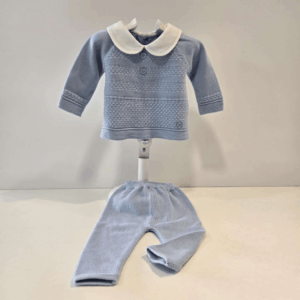 Conjunto Jubón con polaina niño cuello bebé primavera verano
