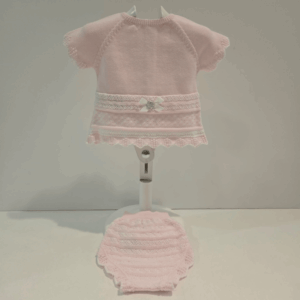 Conjunto jubón mas braga rosa tiza Paz primavera verano