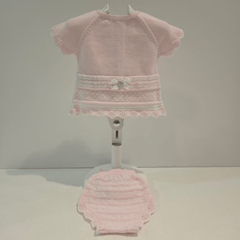 Conjunto jubón mas braga rosa tiza Paz primavera verano