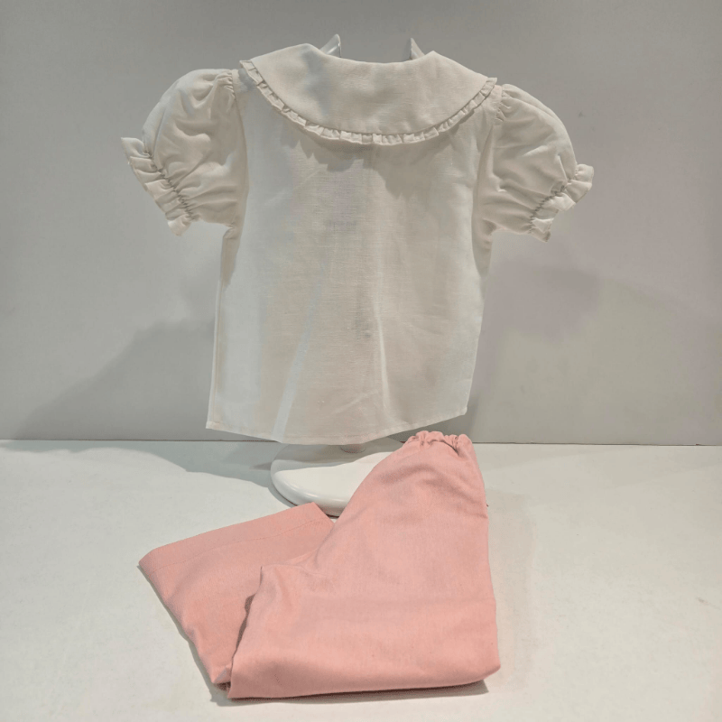 Conjunto niña blusa y pantalón largo infantil Paz verano