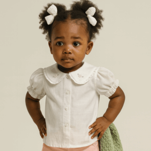 Conjunto niña blusa y pantalón largo infantil Paz verano