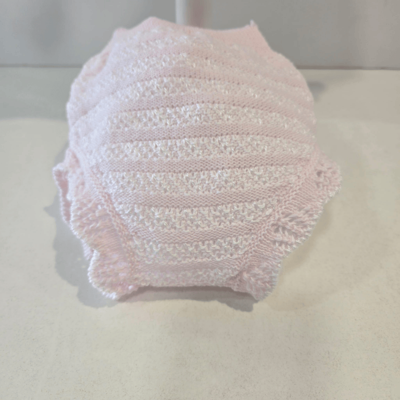 Jubón con braguita rosa tiza blanco niña Paz verano