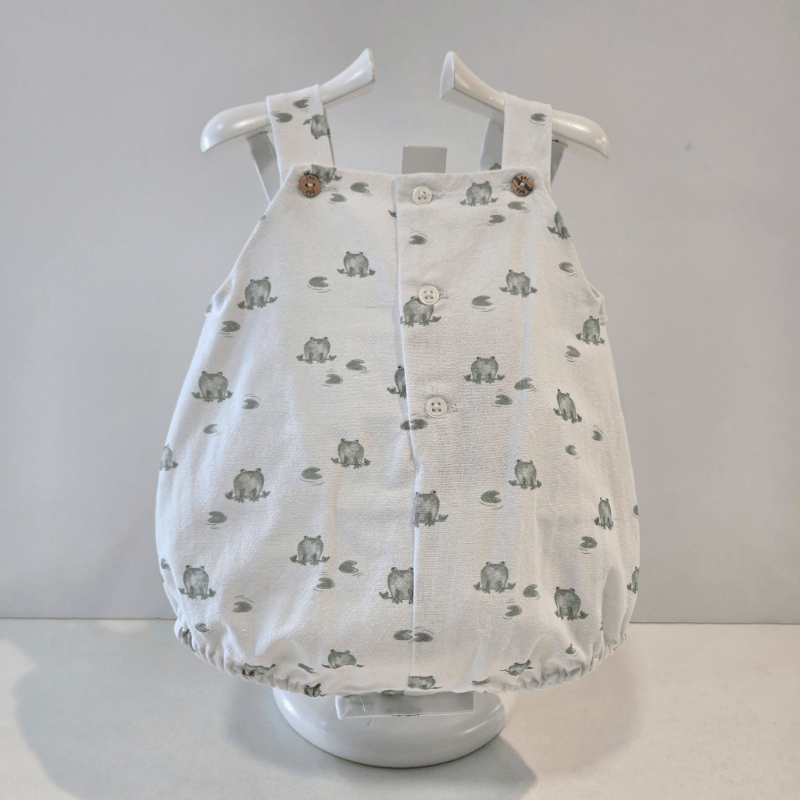 Pelele estampado ranitas niña colección Noray Paz verano