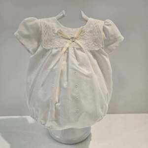 Pelele niño en tela bautizo o ceremonia Paz Rodríguez verano