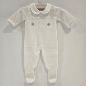 Pelele punto con pie beige Paz V28 Paz Rodríguez verano