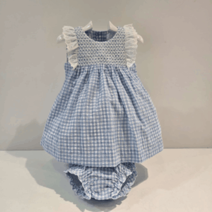 Vestido cuadros nido de abeja Anade Paz Rodríguez verano